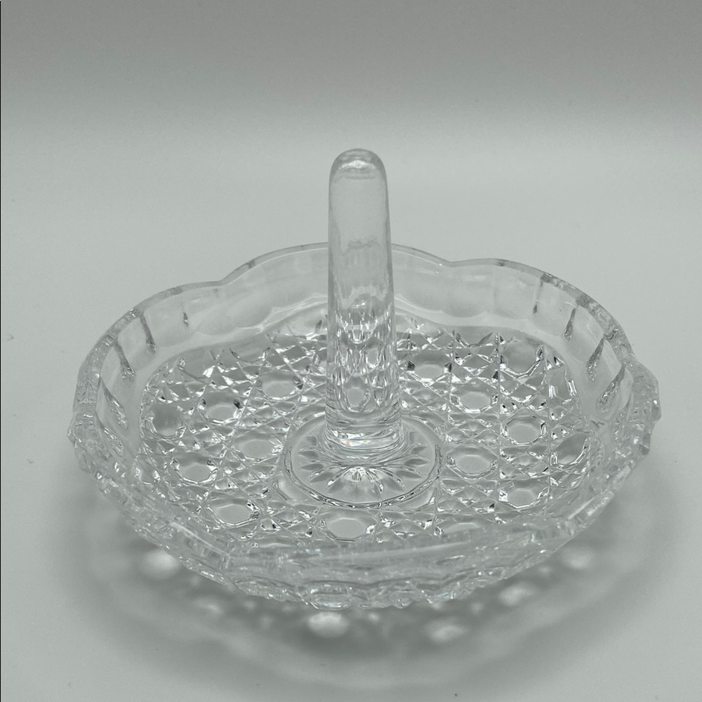 Vintage Anna Hutte Bleikristall West Germany Crystal Ring Dish